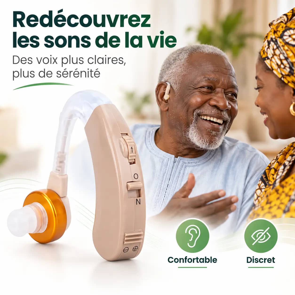 Amplificateur auditif - Redécouvrez les sons de la vie avec clarté et simplicité