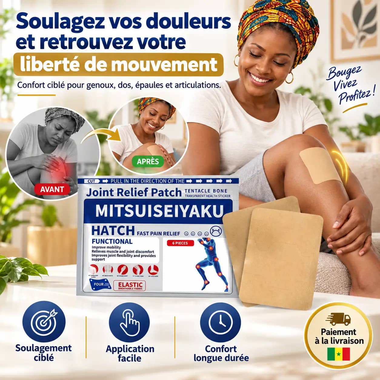 Patch Mitsui : Soulagez vos douleurs et retrouvez votre liberté de mouvement